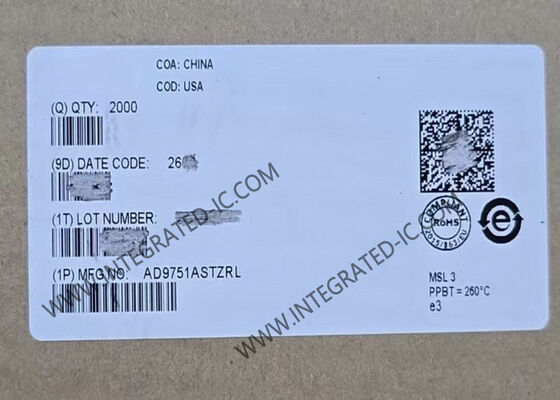 AD9751ASTZ Entegre Devre Çip 10 Bit Dijital Analog Dönüştürücü LQFP-48