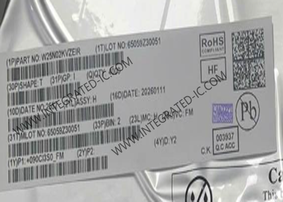 Bellek IC Çip W25N02KVZEIR 2Gbit Quad SPI Flash NAND Bellek IC WDFN8