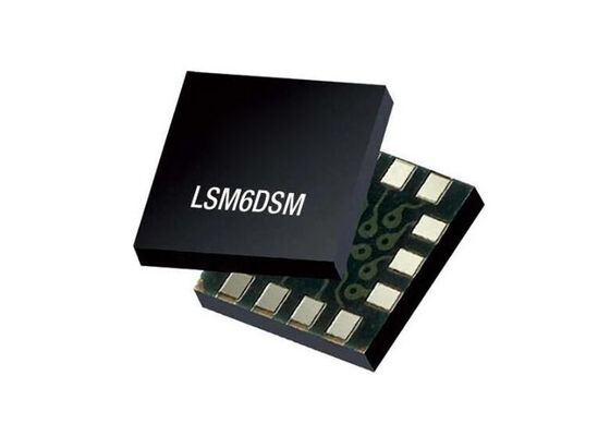 LSM6DSM Sensör IC 6 Eksenli IMU, 16 bit Açıklama 650 uA Akım ve -40 °C ~ 85 °C Çalışma aralığı
