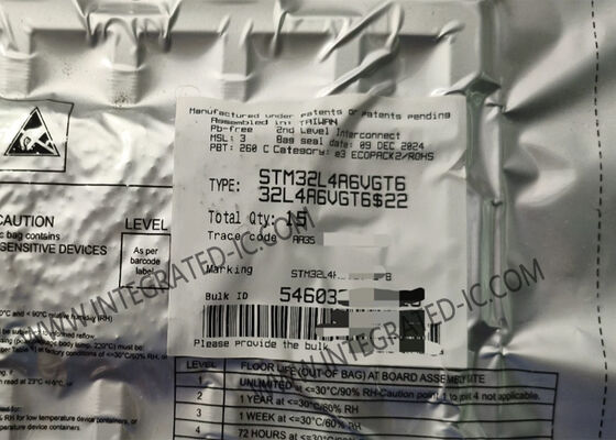 Mikrodenetleyici MCU STM32L4A6VGT6 80MHz Mikrodenetleyici Yongaları LQFP100 Tek Çekirdekli