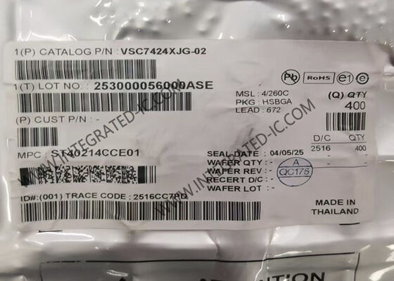 Ethernet IC VSC7427XJG-02 26 Port Gigabit Ethernet Yönetilen Katman 2 Yüzey Montajlı Değiştirici IC