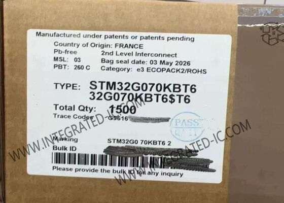 STM32G070KBT6 32-Bit Tek Çekirdekli 64MHz 64KB Mikrodenetleyiciler IC 32-LQFP