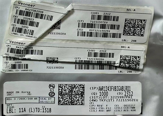 RF Alıcı IC AWR1243FVBIGABLRQ1 Tek Çipli FMCW Alıcı 161-TFBGA