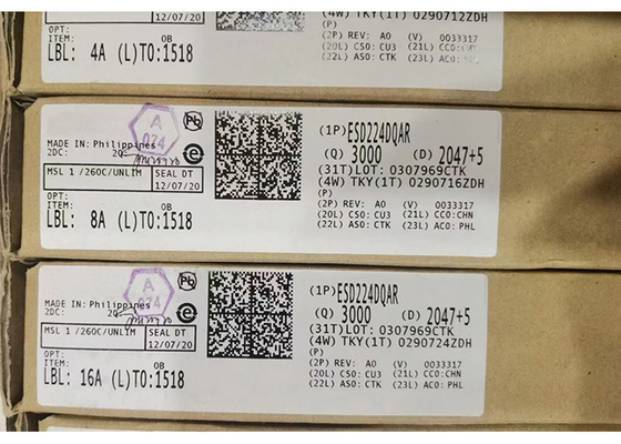 Entegre Devre Çip TVS Diyotlar ESD224DQAR 4 Düşük Bağlama 4 Kanal ESD Koruma Aygıtı