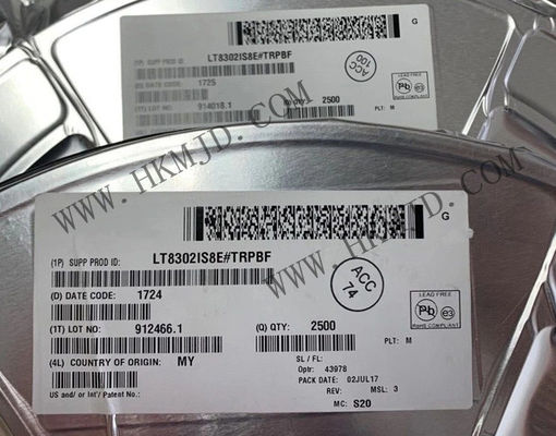 Entegre devreler çipi LT8302IS8E 65V 8A Senkroni Step-Down dönüştürücü 8-SOIC