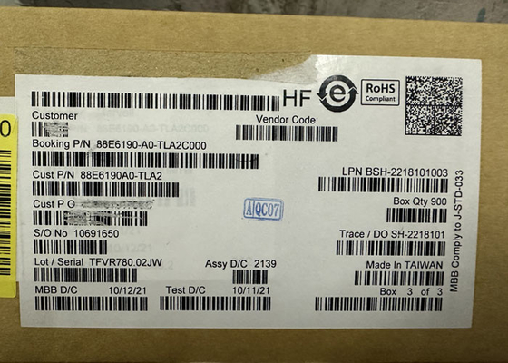 Ethernet IC 88E6190-A0-TLA2C000 11 Port Ethernet Switch IC BGA Paketi
