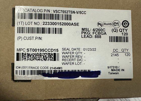 Ethernet IC VSC7552TSN-V/5CC Telekomik IC Ethernet Switch 888-FCBGA