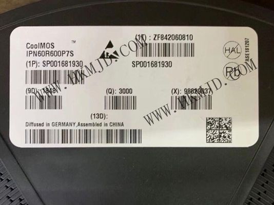 Entegre Devre Çip IPN60R600PFD7S N-Kanal 6A MOSFET Transistörleri TO-261-4