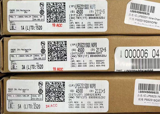 LP55231SQX İç Program Bellek ve Entegre Şarj Pompası ile 9 Kanallı Beyaz LED Sürücü