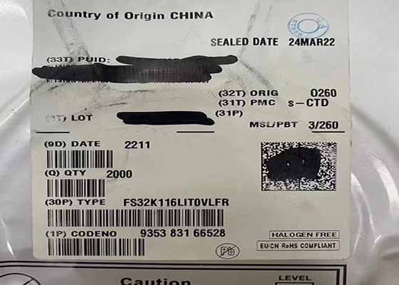 Mikrodenetleyici MCU FS32K116LIT0VLFR 48MHz ARM Cortex-M0+ S32K Mikrodenetleyici IC 48-LQFP