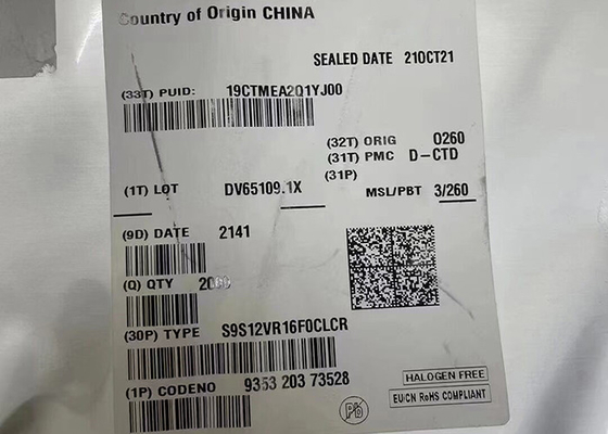 Mikro denetleyici MCU S9S12VR16F0CLCR 25MHz S12VR Karışık sinyalli Mikro denetleyici 32-LQFP