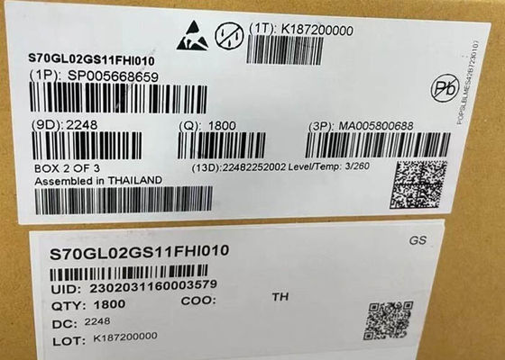 Hafıza IC Chips S70GL02GS11FHI010 2Gbit Paralel NOR Flash Hafıza Chips BGA-64