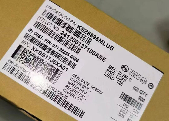 Ethernet IC KSZ8895MLUB Entegre 5 Portlu Otomobil Ethernet Değiştiricileri LQFP-128