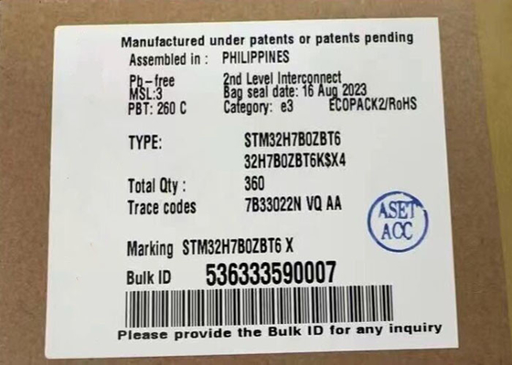 Mikrodenetleyici MCU STM32H7B0ZBT6 Gömülü Mikrodenetleyiciler 144-LQFP Paketi