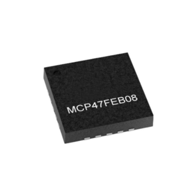 Entegre devreler çipi MCP47FEB08-E/MQ 8 bitlik dijital analog dönüştürücüler QFN-20
