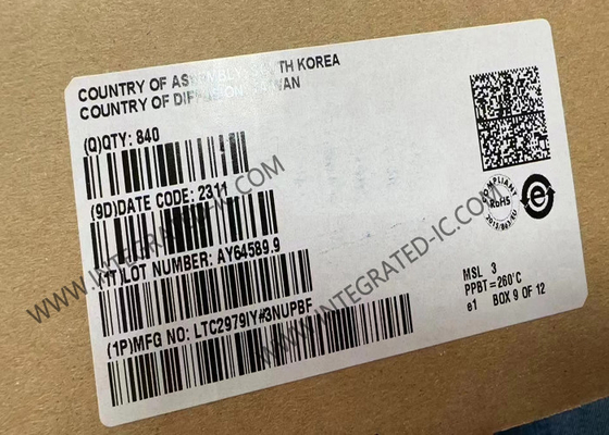 Entegre Devre Çip LTC2979IY 9V ila 72V İdeal Diyot Köprüsü Denetleyicisi DFN8