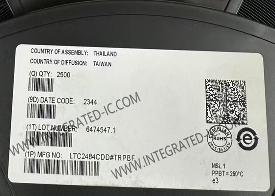 LTC2484CDD Entegre Devre Çip 24 Bit ΔΣ ADC Easy Drive Giriş Akım İptal DFN-10