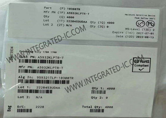 A5932KLPTR Entegre Devre Çip Üç Fazlı Sinüzoidal Sensörsüz Fan Denetleyicisi TSSOP-24