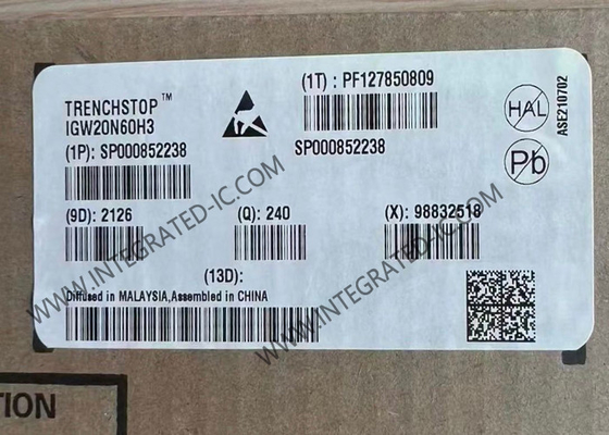 IGW20N60H3 Entegre Devre Çipleri Yüksek Hızlı 600V 20A IGBT Transistörleri TO-247-3