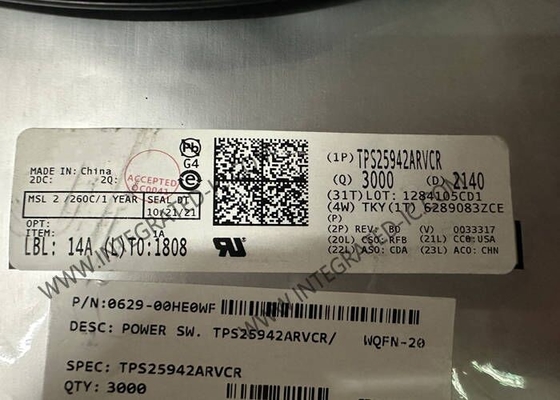TPS25942ARVCR Entegre Devre Çip 5A Elektronik Sigorta WQFN-20 eFuse Güç MUX