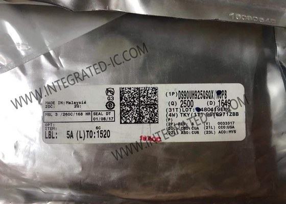 DS90UH925QSQX Entegre Devre Çip 24 Bit Renkli FPD-Bağlantı III HDCP ile Serializer