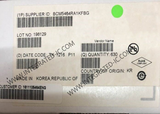 BCM5464RA1KFBG Ethernet IC Quad-Port 10/100/1000BASE-T Gigabit Bakır Ethernet Alıcı