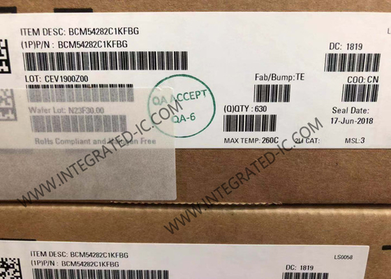 BCM54282C1KFBG Ethernet IC Octal-Port Gigabit Ethernet Alıcı QSGMII Arayüzü ile