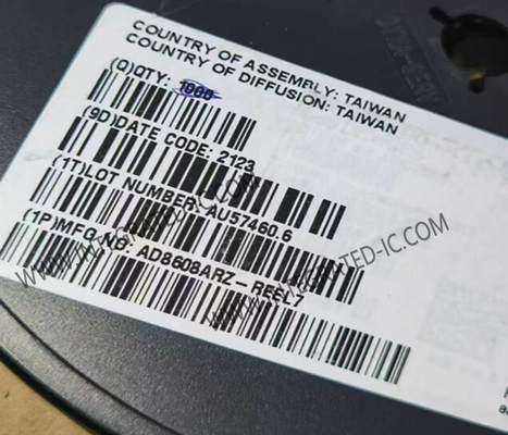 AD8608ARZ Entegre Devre Çipleri Düşük Gürültülü CMOS Precision Quad Operasyonel Güçlendirici