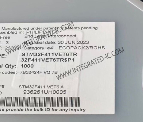 STM32F411VET6TR Mikro denetleyici MCU Yüksek Performanslı Kol Cortex-M4 32 bitlik MCU