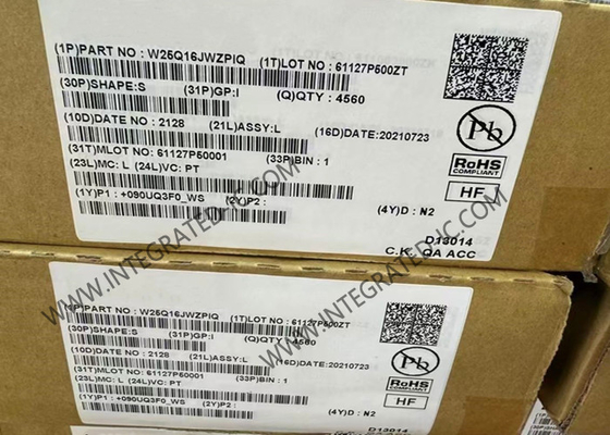 Hafıza IC Çip W25Q16JWZPIQ Uçucu olmayan Seri Flaş veya Hafıza WDFN8