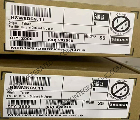 MT61K512M32KPA-14C:B Bellek IC Çip GDDR6 SGRAM Bellek 16Gbit Dinamik Rastgele Erişim Bellek