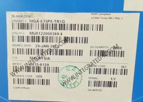 MGA-635P8-TR1G Kablosuz İletişim Modülü Ultra Düşük Gürültülü Yüksek Doğruluk Düşük Gürültülü Amplifikatör