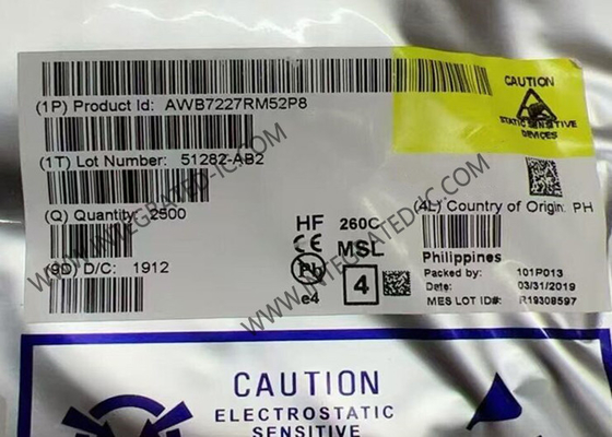 AWB7227RM52P8 Kablosuz İletişim Modülü 4.5V Küçük Hücreli Güç Güçlendirici Modülü