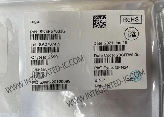 SN8F5703JG Mikrodensör MCU 8MHz 8051-Based Mikrodensör IC QFN-24