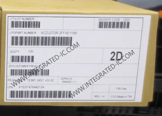 AI İşlemci Çip XCZU27DR-2FFVE1156I Zynq UltraScale+ RFSoC Gen 1 Uyumlu SoC FBGA-1156