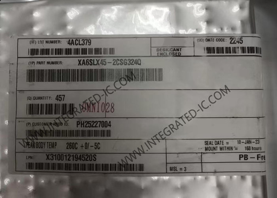 XA6SLX45-2CSG324Q Alan Programlanabilir Kapı Dizisi Spartan-6 Otomotiv FPGA IC CSBGA-324 Paketi