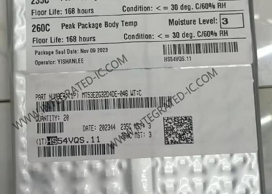 MT53E2G32D4DE-046 WT:C Hafıza IC Çip 64Gbit Paralel DRAM LPDDR4X Hafıza IC TFBGA200