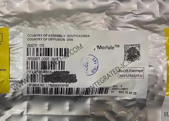 Entegre devreler çipi LTM8049IY 2 Çıkış anahtarlama voltaj düzenleyicileri BGA77