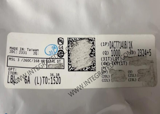 DAC7714UB Entegre Devre Çip 12 Bit Dijital Analog Dönüştürücü SOIC-16