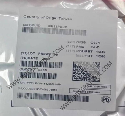 LPC54114J256UK49 Mikro denetleyici MCU 100MHz 32 Bit Çift Çekirdekli Mikro Denetleyici WLCSP49