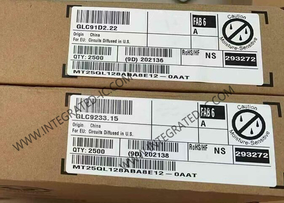 MT25QL128ABA8E12-0AAT Bellek IC Çip 128Mbit Uçucu olmayan veya Flash Bellek IC TBGA24