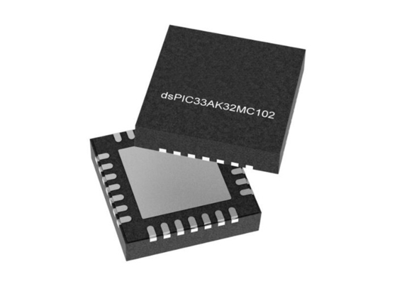 DSPIC33AK32MC102-I/M7 Mikro Denetleyicisi MCU 32 bitlik DSC VQFN-28 Dijital Sinyal Denetleyicileri