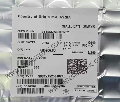 S9S12XS256J0VAL Mikro denetleyici MCU 16-Bit MCU 40MHz HCS12X Mikro denetleyici IC