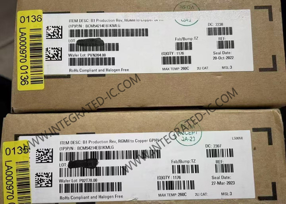 BCM54214EB1KMLG Ethernet IC Tek Portlu RGMII Gigabit Ethernet Alıcı QFN68