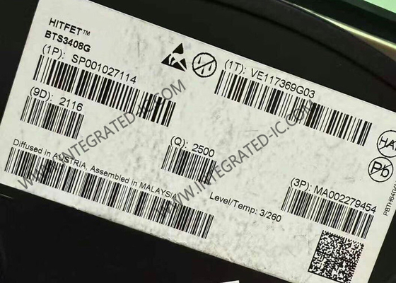 BTS3408G Entegre Devre Çipleri Çift Kanallı Düşük Yanlı Değiştirici PG-DSO-8 Paketi