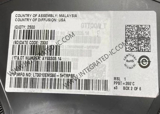 LT3010EMS8E-5 Entegre Devre Çip 50mA 3V ila 80V Düşük Düşme Mikro Güçlü Doğrusal Düzenleyici