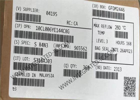Alan Programlanabilir Kapı Dizisi 10CL006YE144C8G 504Kbit Alan Programlanabilir Kapı Dizisi IC