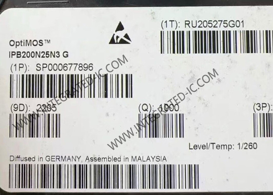 IPB200N25N3G 250V OptiMOS TM N-Kanal Güç MOSFET Transistörü