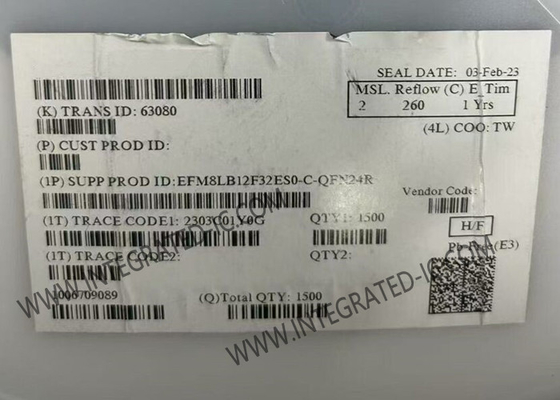 EFM8LB12F32ES0-C-QFN24R Mikrodensör MCU 8-Bit 72MHz 32KB Flash Mikrodensör IC 24-QFN Paketi
