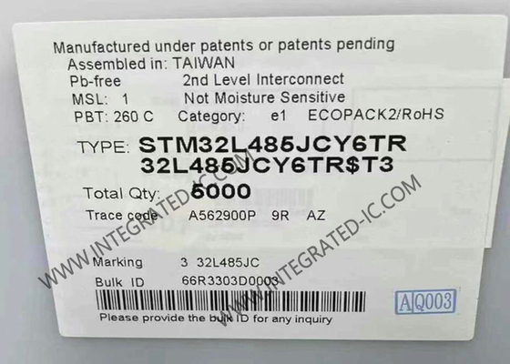 STM32L485JCY6TR Mikro denetleyici MCU ARM Cortex-M4 çekirdeğine dayalı Yüksek Performanslı 32 Bitlik Mikro Denetleyici